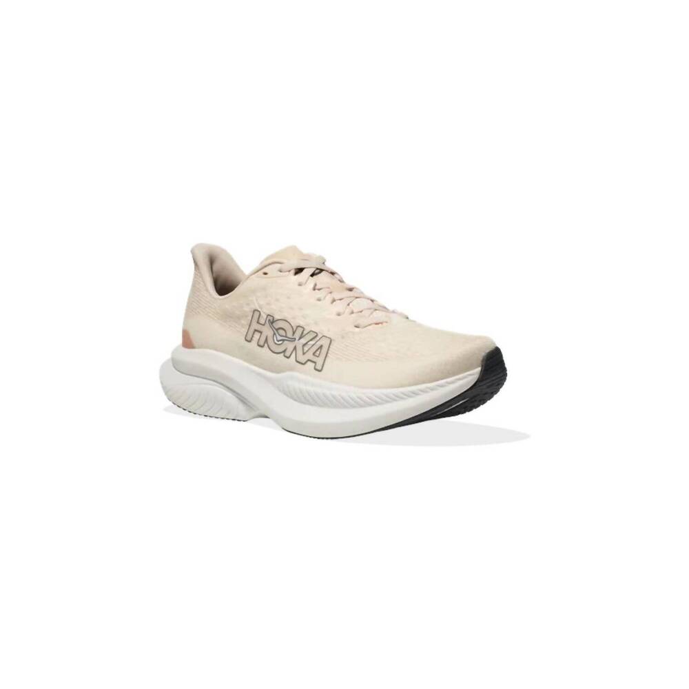 NEW HOKA women's mach 6 running shoes in eggnog/vanilla - Picture 3 of 7